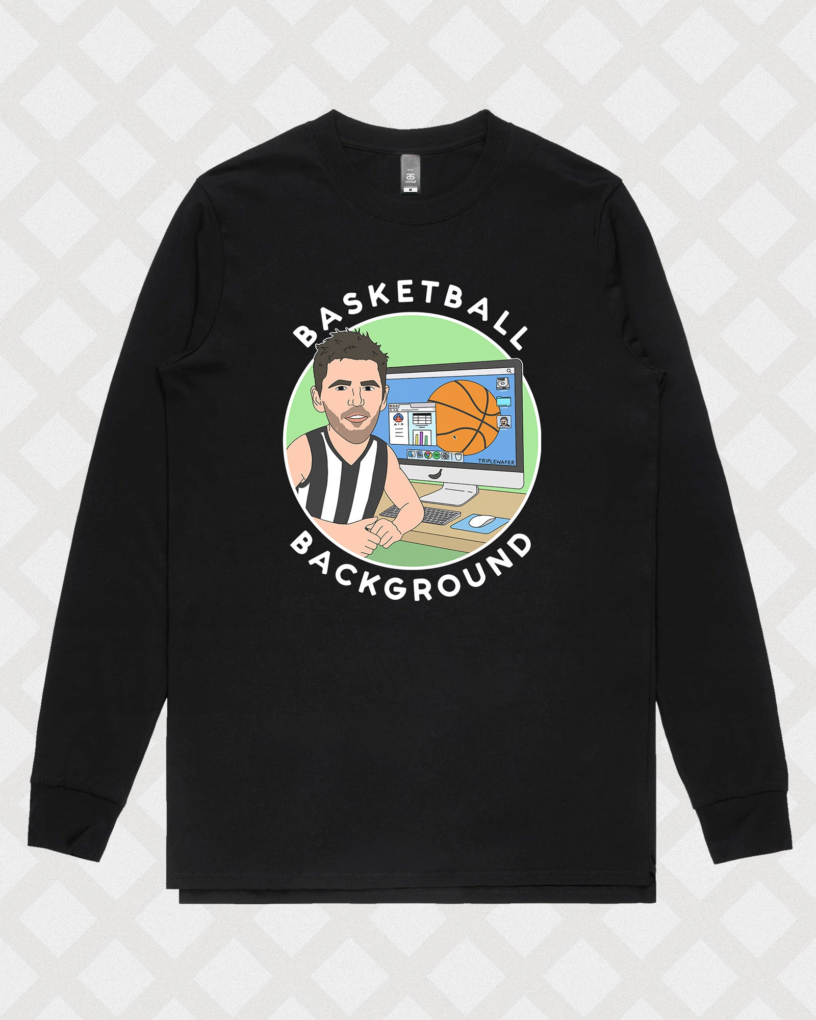 BASKETBALL BACKGROUND LONG SLEEVE