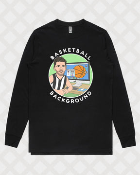 BASKETBALL BACKGROUND LONG SLEEVE
