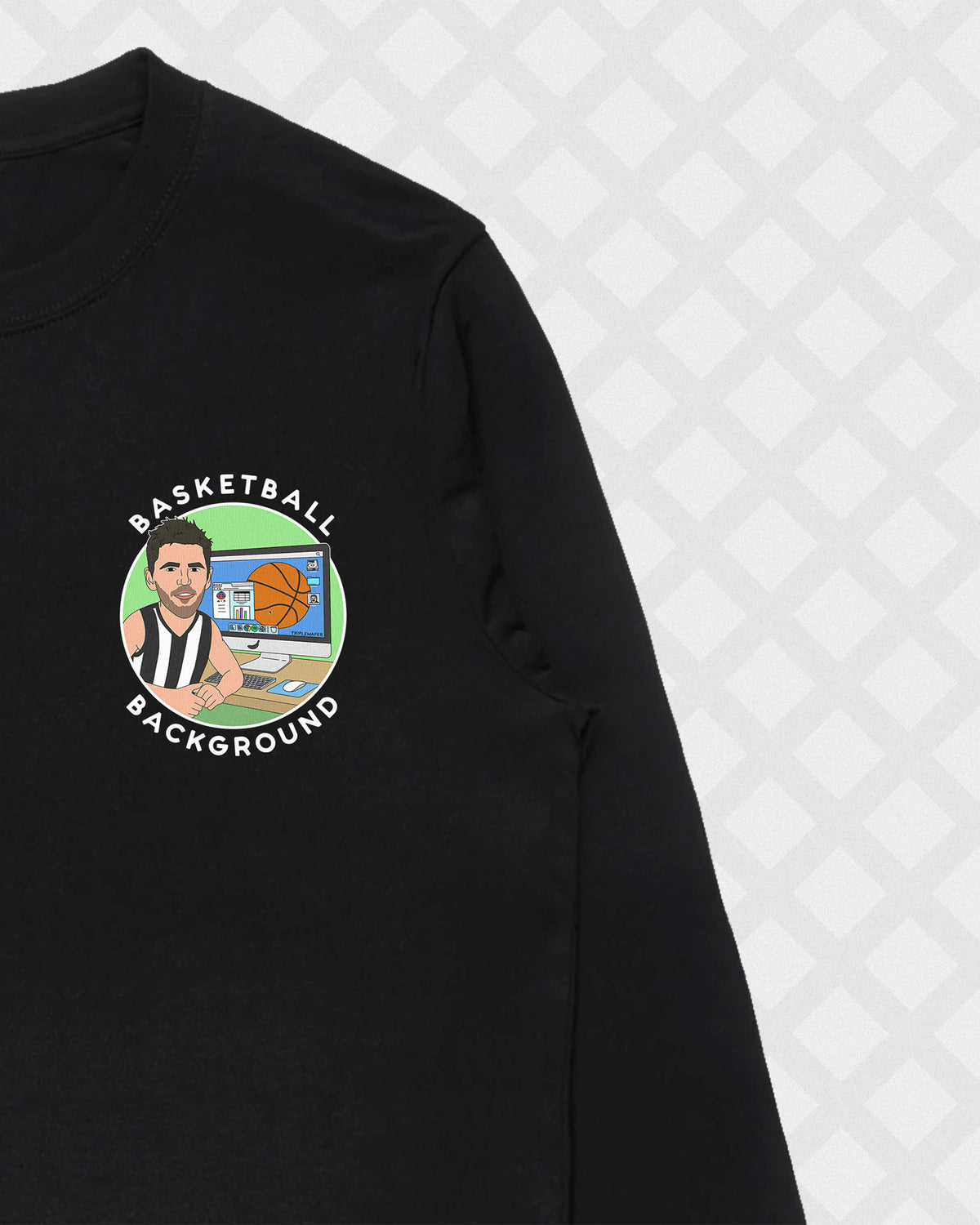 BASKETBALL BACKGROUND LONG SLEEVE