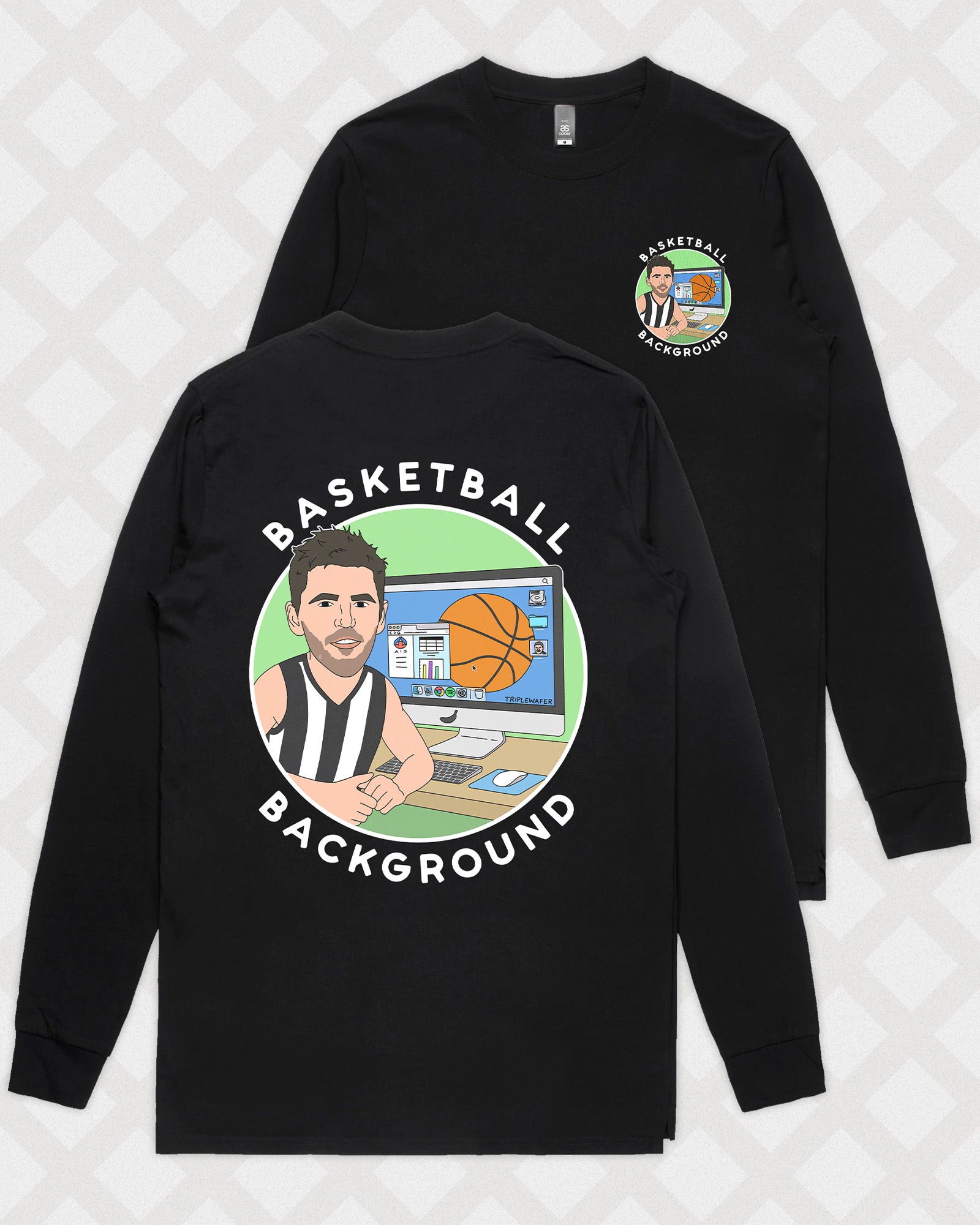 BASKETBALL BACKGROUND LONG SLEEVE