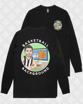 BASKETBALL BACKGROUND LONG SLEEVE