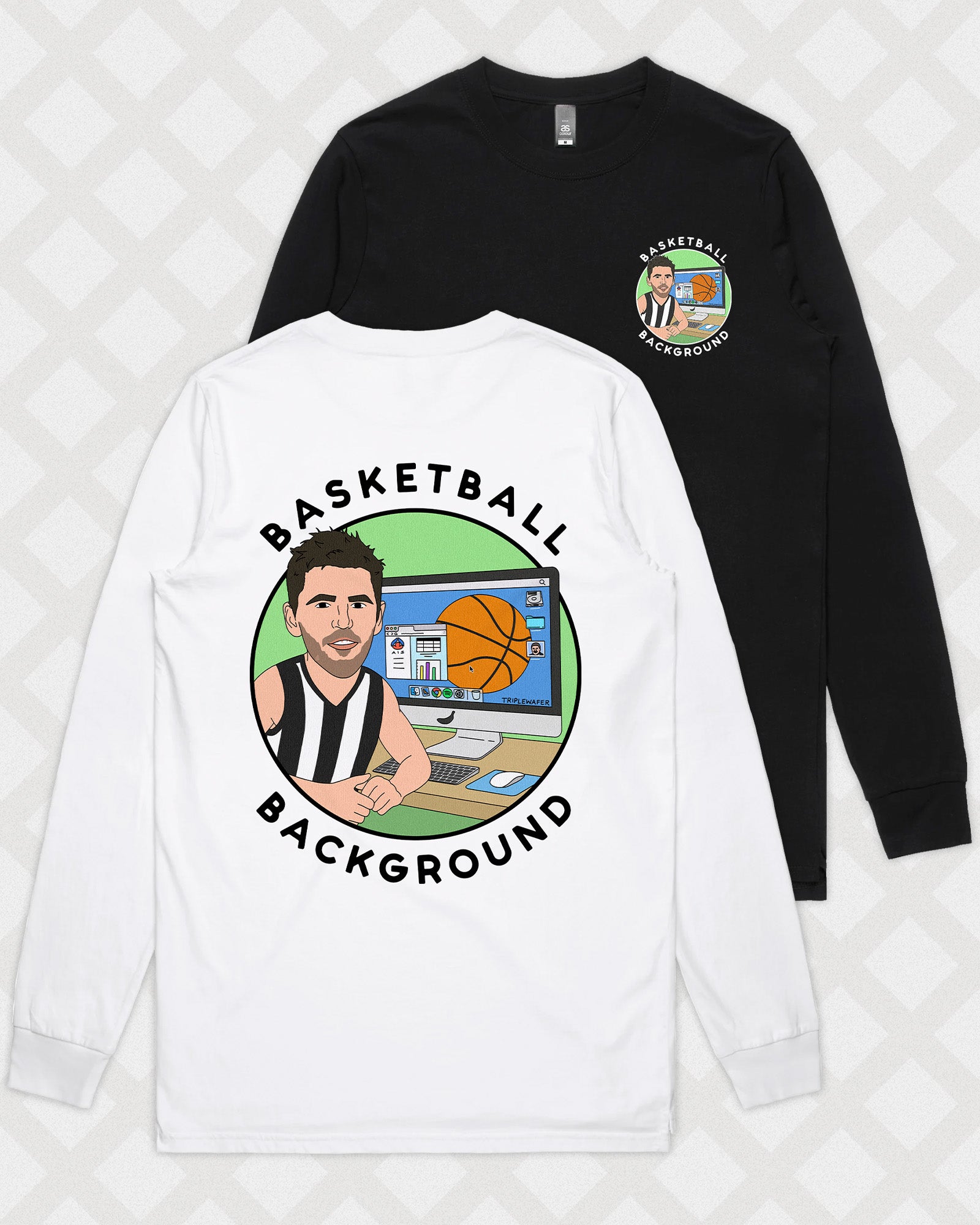 BASKETBALL BACKGROUND LONG SLEEVE
