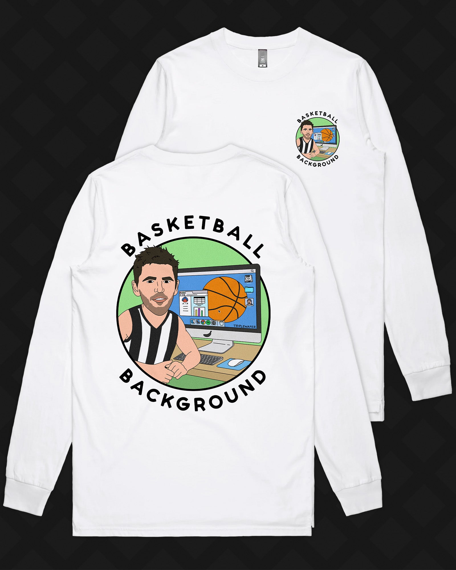 BASKETBALL BACKGROUND LONG SLEEVE