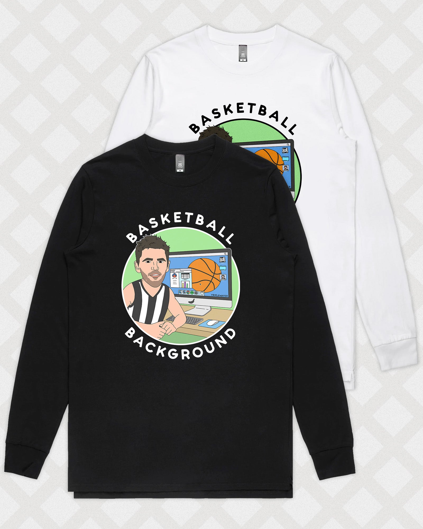 BASKETBALL BACKGROUND LONG SLEEVE