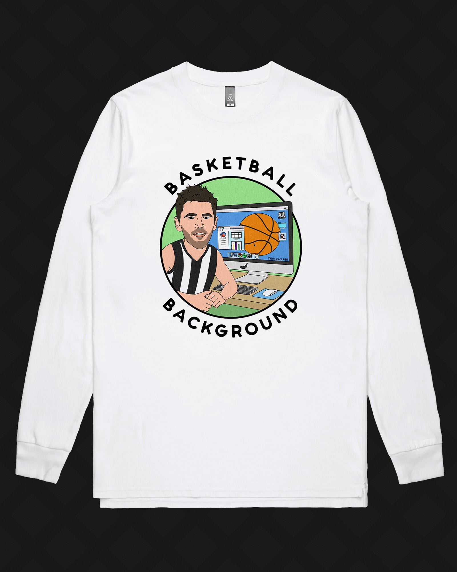 BASKETBALL BACKGROUND LONG SLEEVE