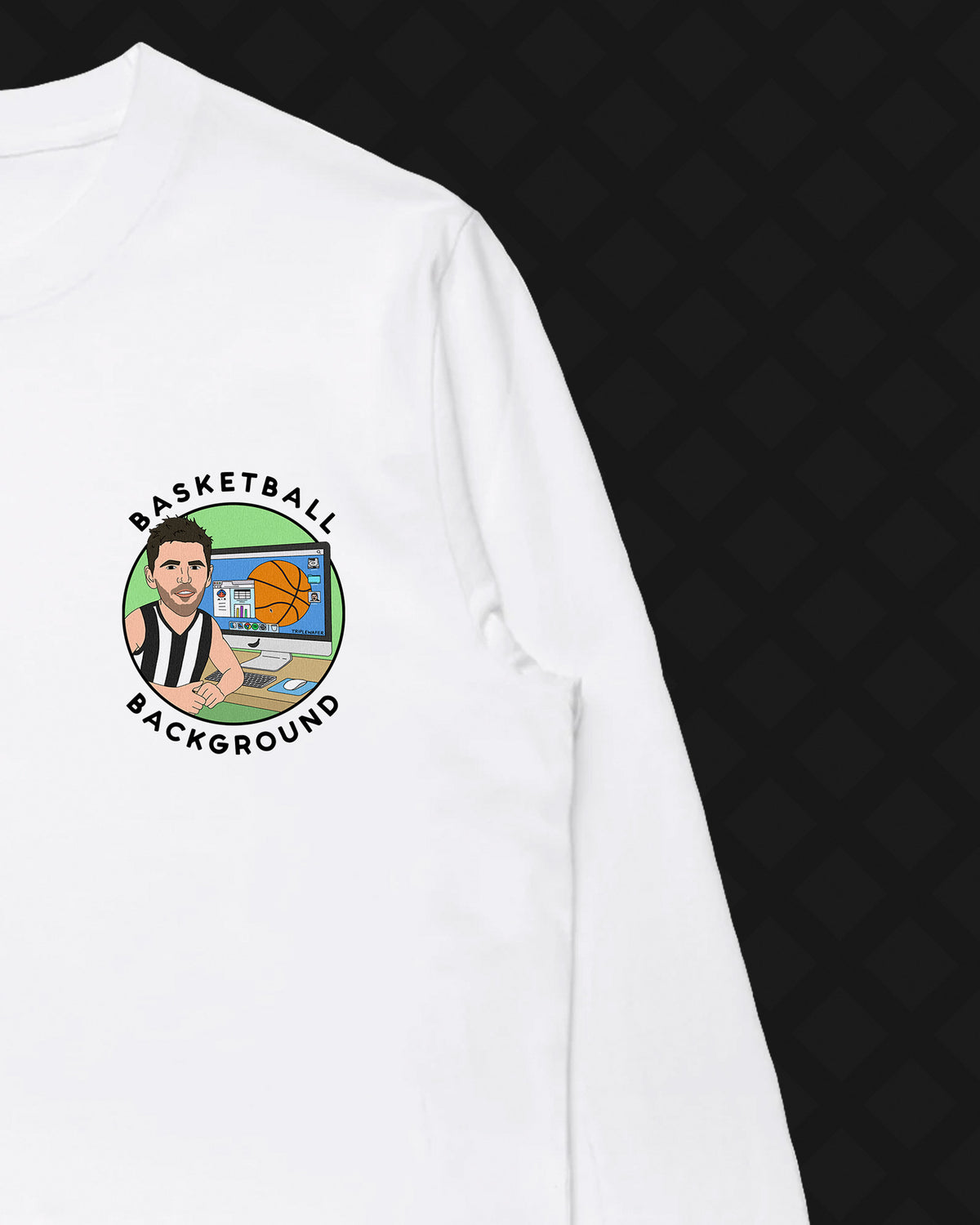BASKETBALL BACKGROUND LONG SLEEVE