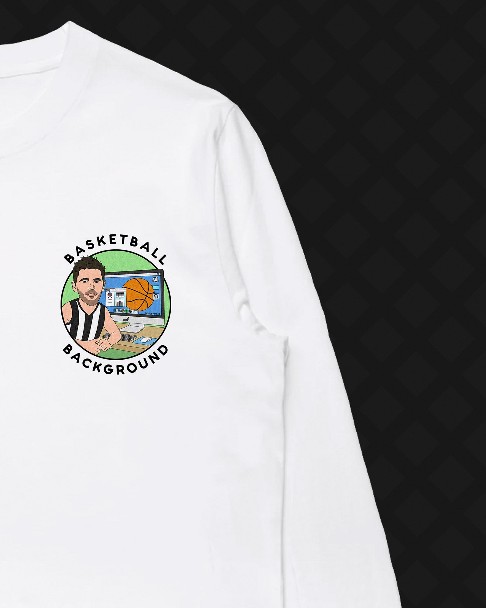 BASKETBALL BACKGROUND LONG SLEEVE