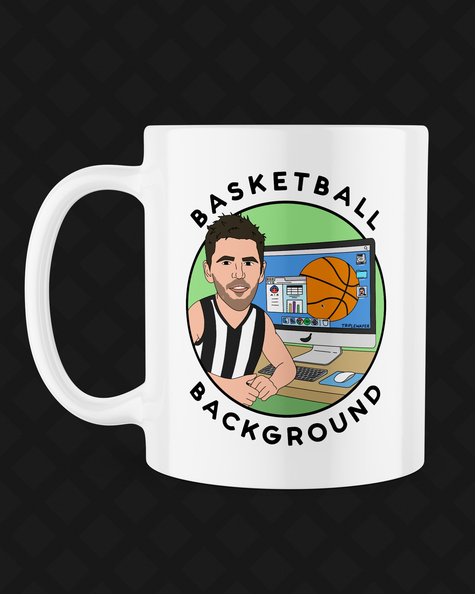 BASKETBALL BACKGROUND MUG