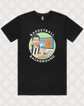 BASKETBALL BACKGROUND TEE